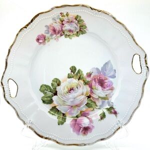 RARE Vintage Antique CT (Carl Tielsch) Altwasser Handpainted Porcelain Plate